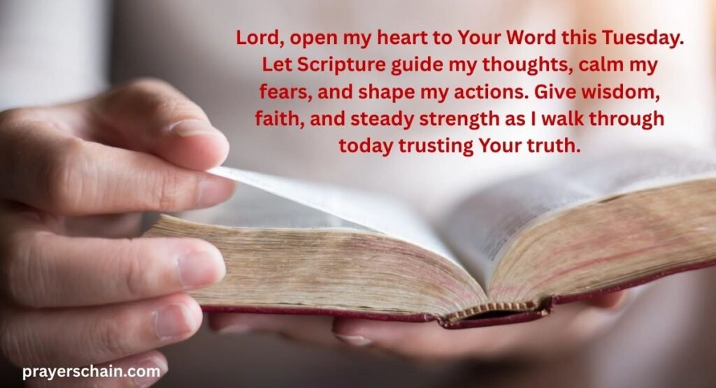 A Tuesday Prayer for Scripture and Bible Verses