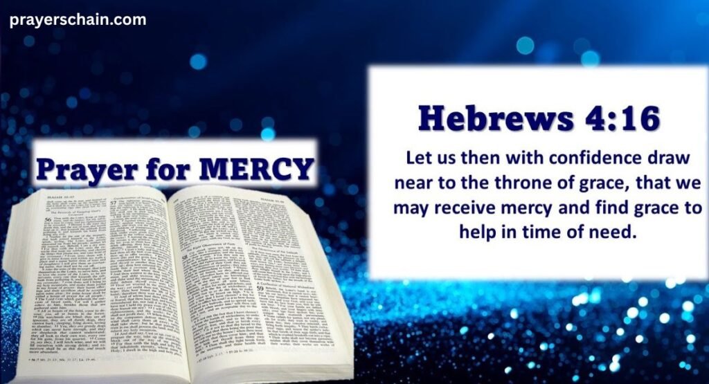Prayer for Mercy And Favour