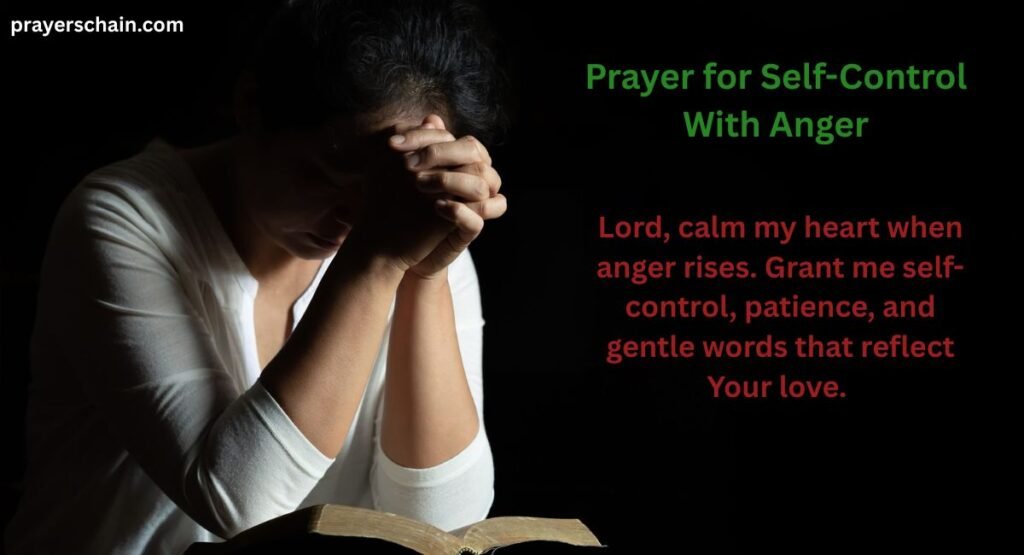 Prayer for Self-Control With Anger
