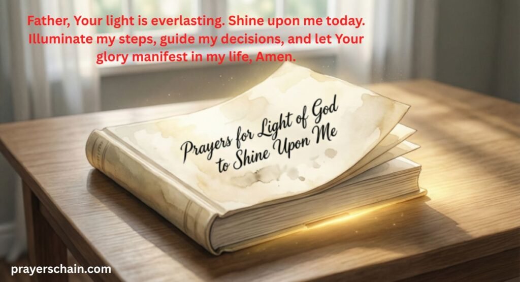 Prayers for Light of God to Shine Upon Me Verse
