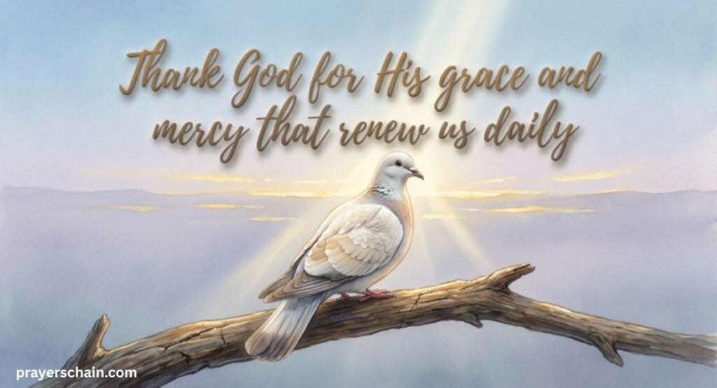 Thank God for His grace and mercy that renew us daily
