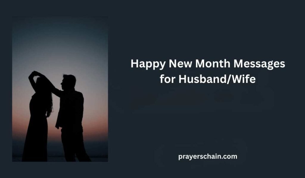 Happy New Month Messages for Husband/Wife