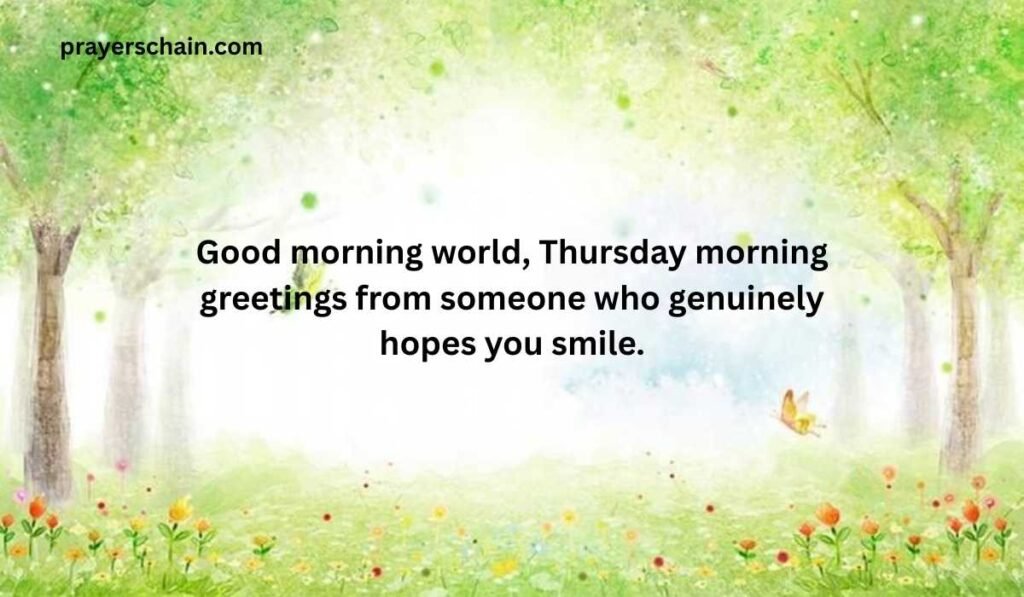 Thursday Morning Greetings