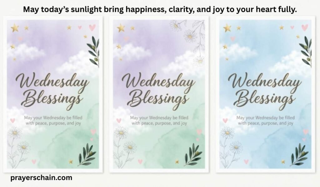 Wednesday Blessings Image Cards and Captions