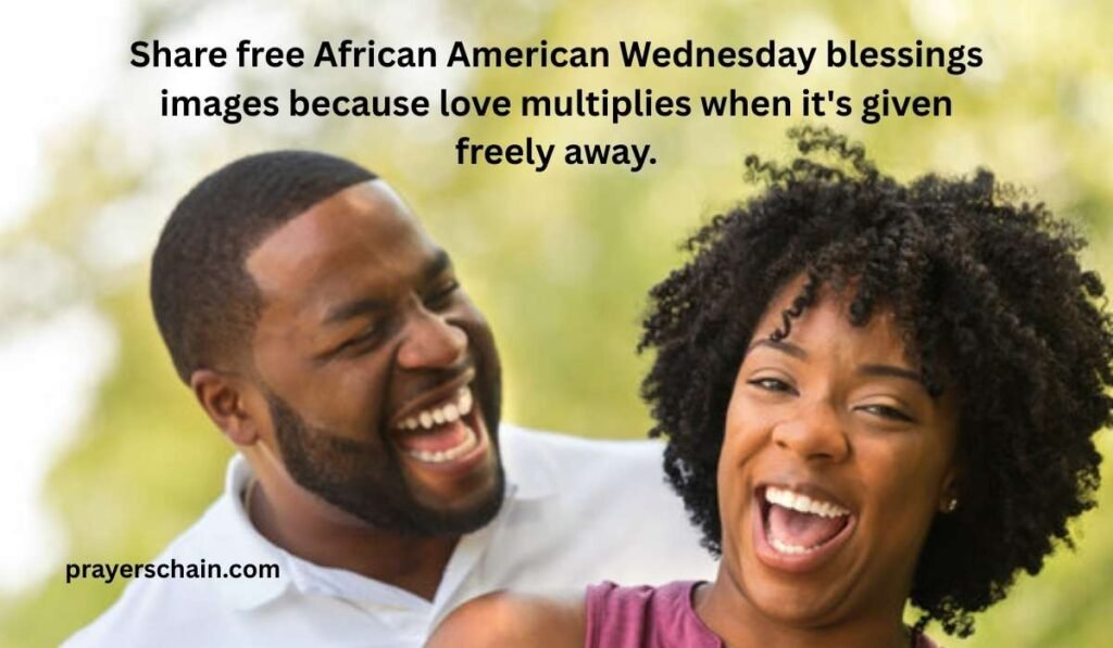Free African American Wednesday Blessings Image