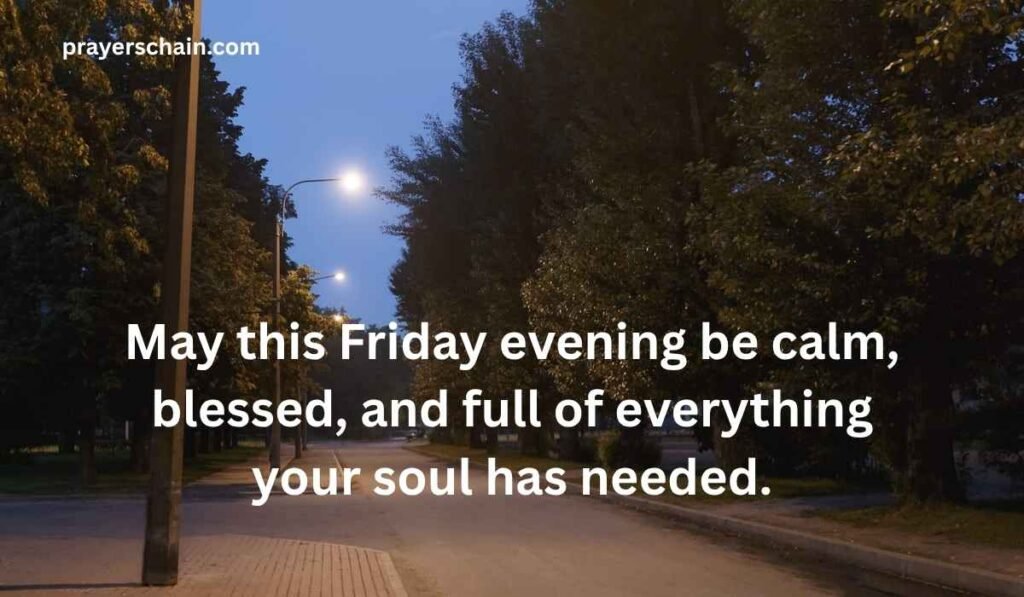 Friday Evening Prayers and Blessings