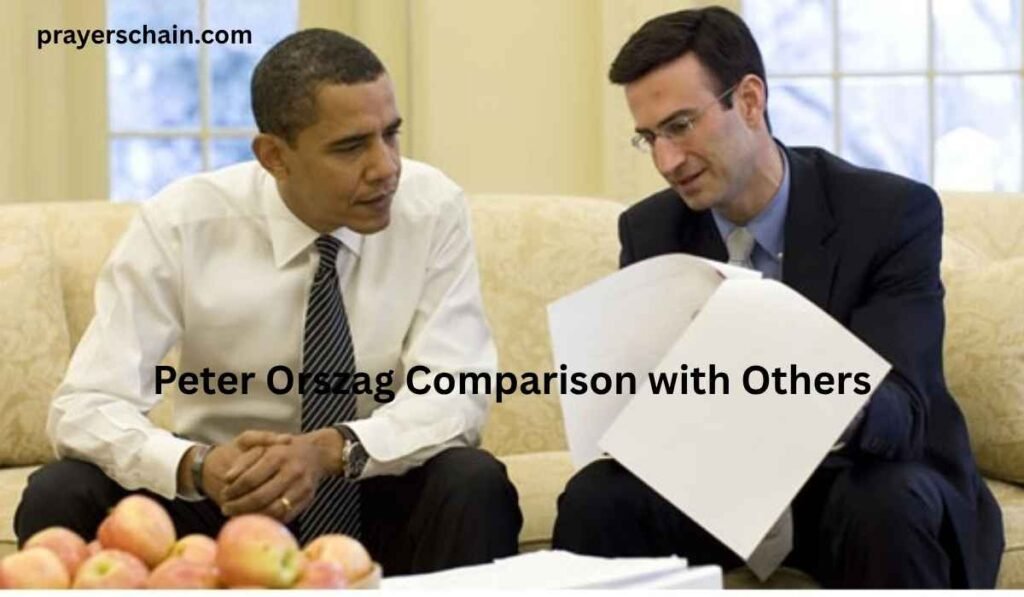 Peter Orszag Comparison with Others