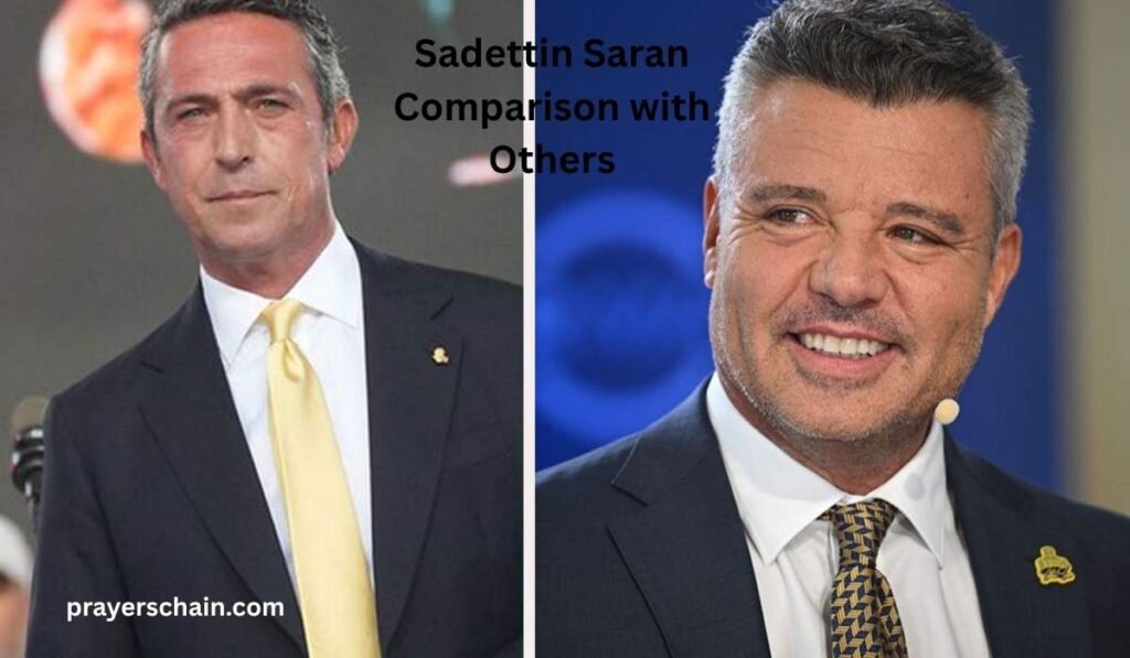 Sadettin Saran Comparison with Others