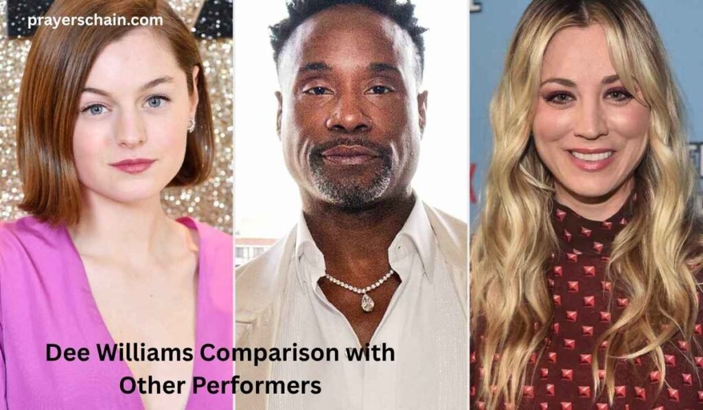 Dee Williams Comparison with Other Performers