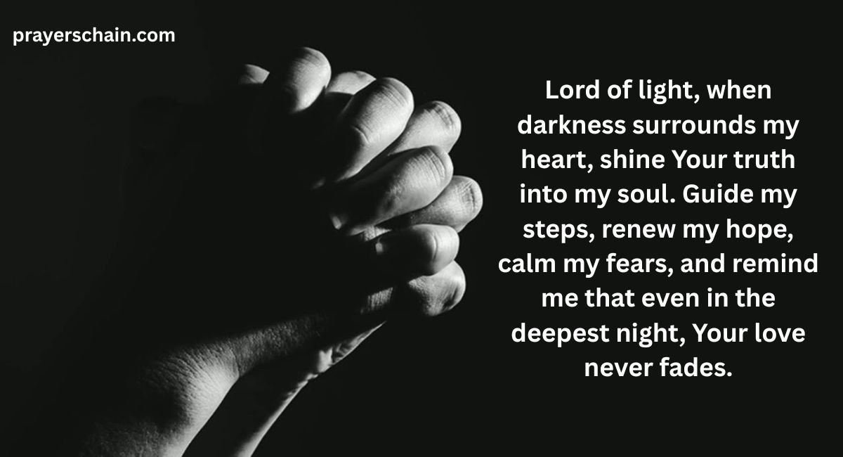 A Prayer for Light in the Darkness