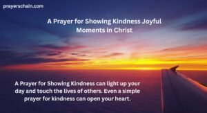 A Prayer for Showing Kindness