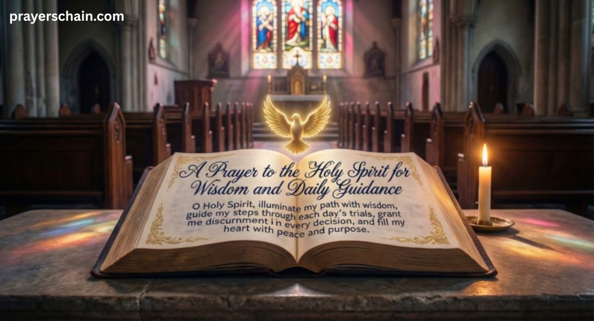 A Prayer to the Holy Spirit for Wisdom and Daily Guidance