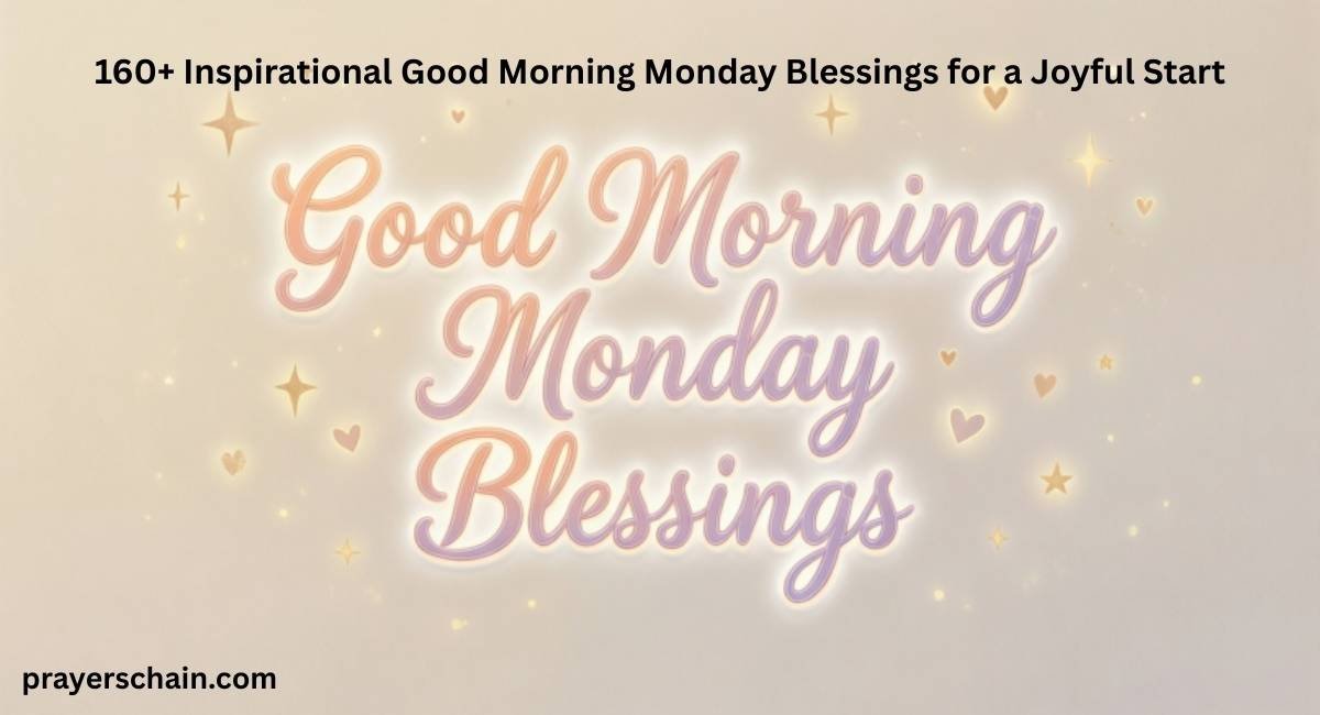 Good Morning Monday Blessings