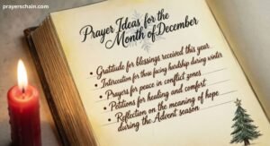 Prayer Ideas for the Month of December
