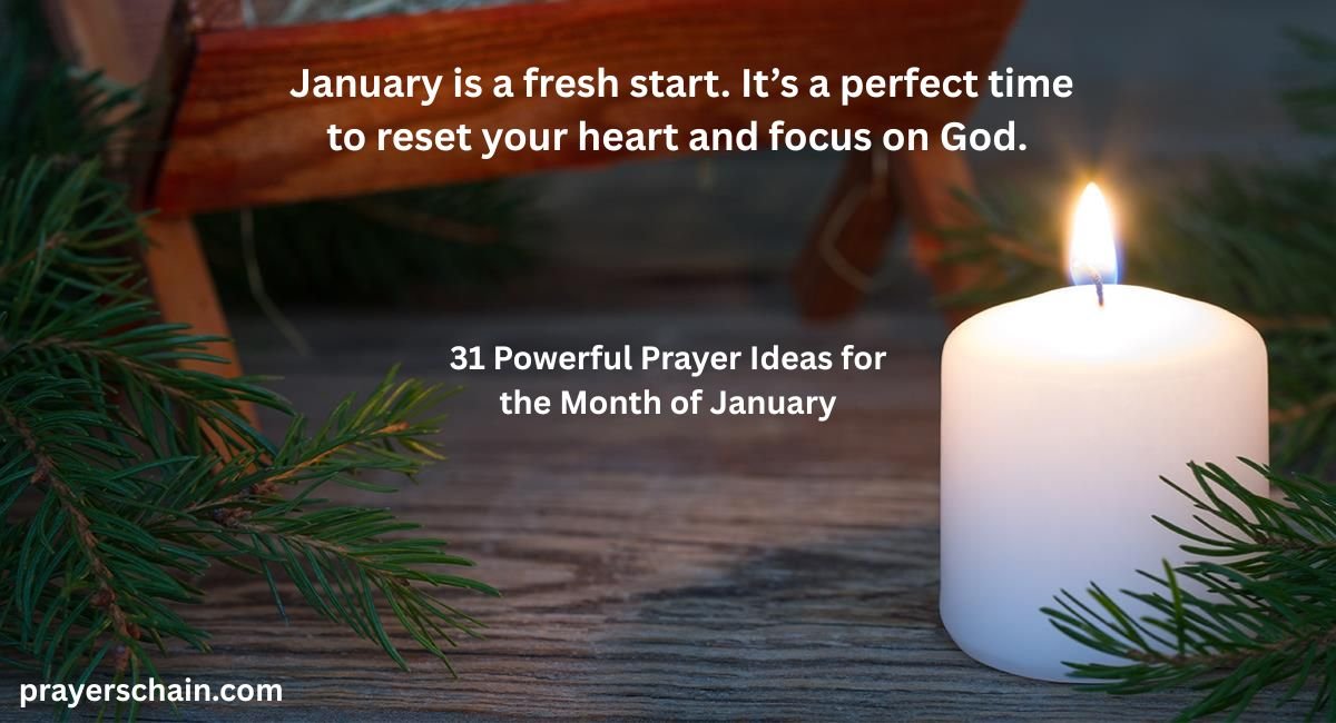 Prayer Ideas for the Month of January