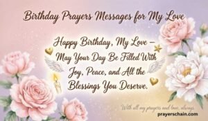 Birthday Prayers Messages for My Love