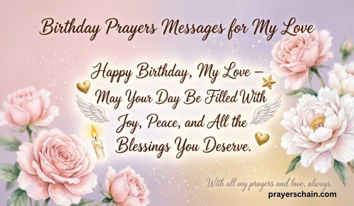 Birthday Prayers Messages for My Love