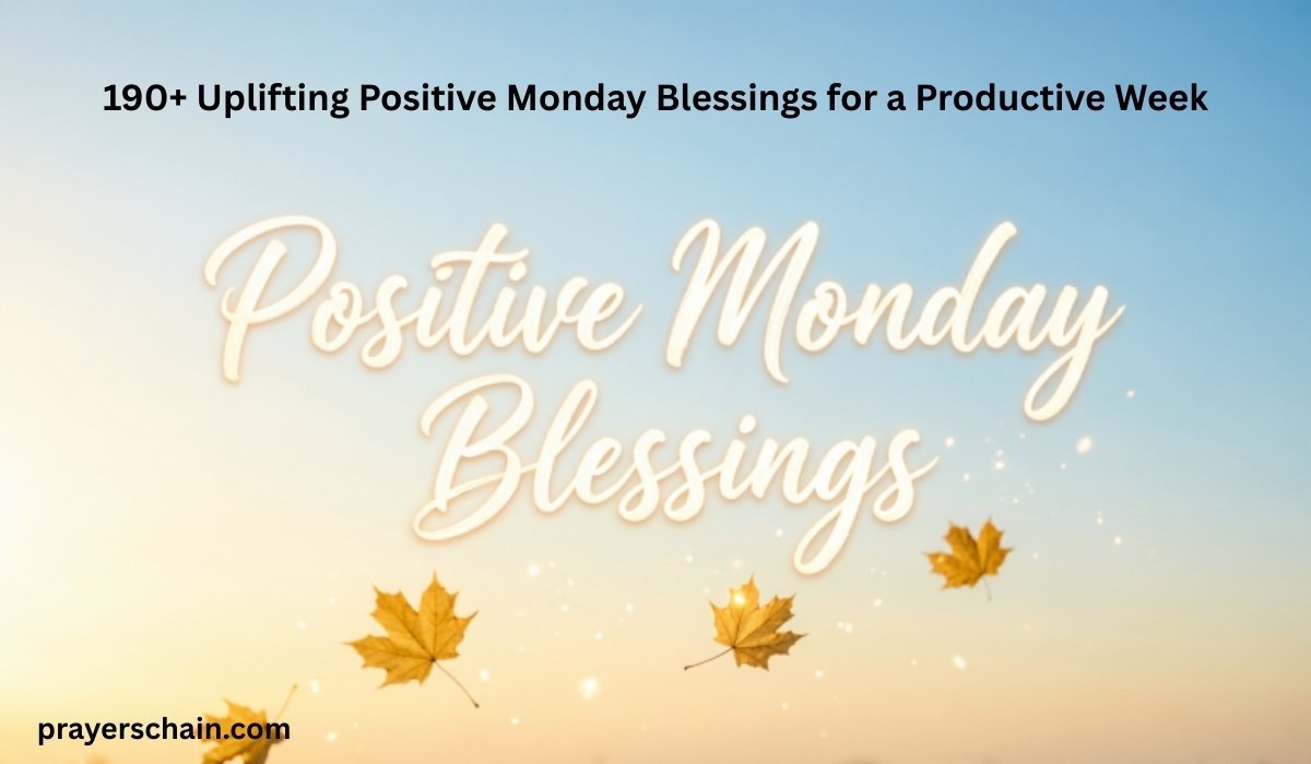 Positive Monday Blessings