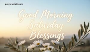 Good Morning Saturday Blessings